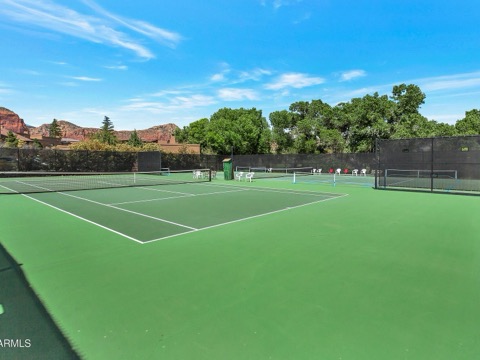 Community tennis courts